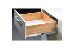Coulisse à billes KA 4532 AM avec Silent System, montage en applique, dimensions (H x l) 46 x 12,7 mm, 650