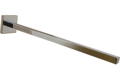 Porte-serviette carré chrome-1 bras 10x375mm  