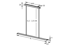 Pendel 160 Led alu 1200mm 21W 240v 3000K