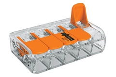 Wago lasklem met hendel 5x max 4mm² (25st) verpakking 25 stuks