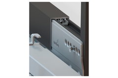 Cadro Profilé en U AvanTech YOU / Actro YOU / Actro 5D, 3000 mm, Aspect inox