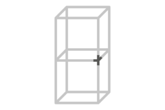Cadro Nœud d’assemblage quadruple noir mat