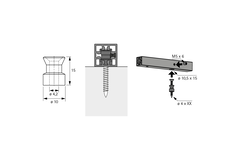 Cadro Douille de fixation 