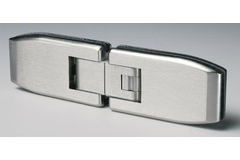 Charnière serie 600 régl.verre/verre 8/12mm ligne inox look