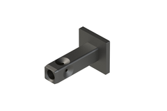 Cadro Wand-/bodembevestiging 18 x 18 mm roestvrij staal finish