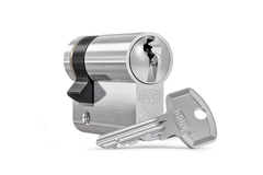 Dom sigma+ compact halve cilinder 30/10 vernikkeld skg** boorbeveiliging eigendomscertificaat