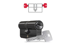 Dom ix twido modular cylindre 30/30 noir fonction danger skg*** protection de forage certif