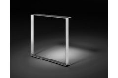 U-poot aanbouwtafel chr. h=690mm/b=700m