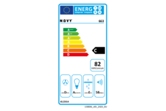 Novy hotte télescop 60cm inox moteur double élec 