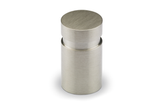 Bouton Monacum, H 25 mm, ø 10 mm, Inox brossé