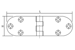 Charnière de table 30x80mm