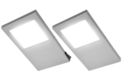 Tadeo XL led-Set 2 x 5.4w 12V 4000K RVS+schakelaar
