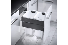 Hailo Laundry Carrier k.50 2x33l grijs
