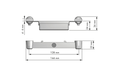 Structura glasbodemdrager zwart 10kg/paar