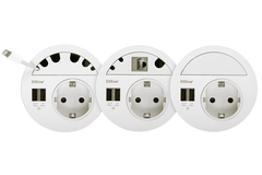 Evoline circle 80 couvercle hdmi 2.0 blanc  