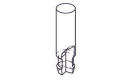 1240 frees DIAMANT schacht 12,7mm