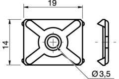 Rugwandklemmen 415 vernikkeld