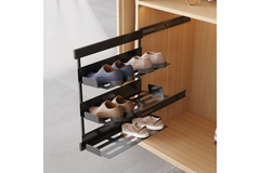 Chic line uittrekbaar schoenrek antraciet  h.650 l