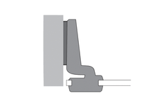 Charnière de porte en verre Intermat (Intermat 9904), rentrant, Angle d'ouverture  95°, à visser (-)
