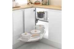 MC Line Dolphin 60cm gauche chrome blanc avec double amortisseur