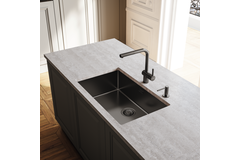 Atlas Neo L - Mitigeur à bec orientable / Levier sur la côté / Anthracite