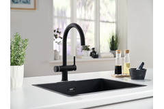 Maris Water Hub - 3 in 1 set met zwenkbare uitloop / Side Lever / Zwart mat / Boiler 4 liter