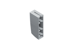 PS23 - 50 afdekkap grijs pvc