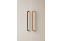 Greep BROOKLYN BIG BA448 L466 aluminium geborsteld zwart