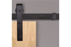 Casa schuifdeurset staal zwart 100kg l.2300mm voor deurbladbreedte 1010-1120mm