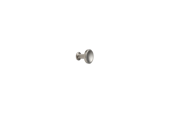 Bouton chateau ø30x30 zamac look inox 