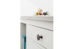 Bouton Classic ø34x28 zamac brun antique 