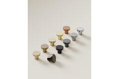 Bouton DOT Ø30 H26 zamac chrome 