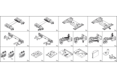 Hawa Frontino 40 H FS garniture, type M, 1800-2199 mm, 2 portes