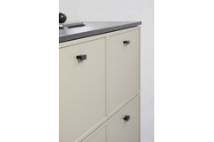 Bouton elan ea32 l50 alu brossé noir mat 