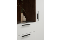Poignée facet ea96 l220 alu noir mat 