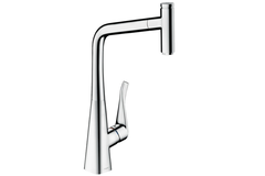 Hansgrohe Metris Select keukenmengkraan chroom uittrekbaa