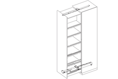 Eku61.3012.371 forte 580mm 170kg gris  