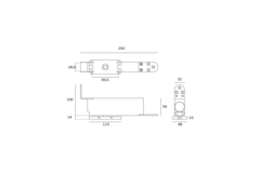 Pivot hydraulique 100 EDGE Inox