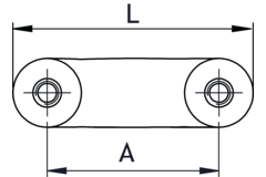 Bouton punto ea32 l44 chêne 