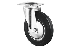 Zwenkwiel d. 80 h. 105mm 50kg gummi zw