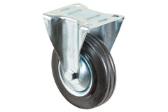 Roulette Fixe d125 h155mM100kg caoutch 