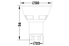 Led lamp ReFlex led 5 GU10 5W/230V 3000K wit 38° 460lm dimbaar