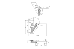 Opklaplift Vikaro nikkel glanzend