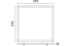 Infinity led Panel 230V carré 3000K