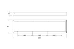 Opbouframe Infinity Panel rechthoekig