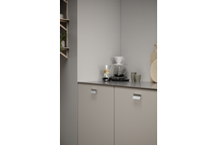 Poignée LEAF EA64 L85 zamac look inox 