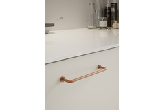 Greep LOUNGE BA160 L174 zamak geborsteld koper