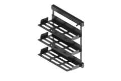 Chic line uittrekbaar schoenrek antraciet  h.650 l