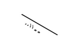 Chic line tabletreling antraciet l.625 h.59mm