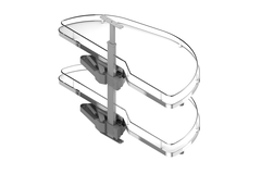 MC Line Dolphin 60cm gauche chrome blanc avec double amortisseur